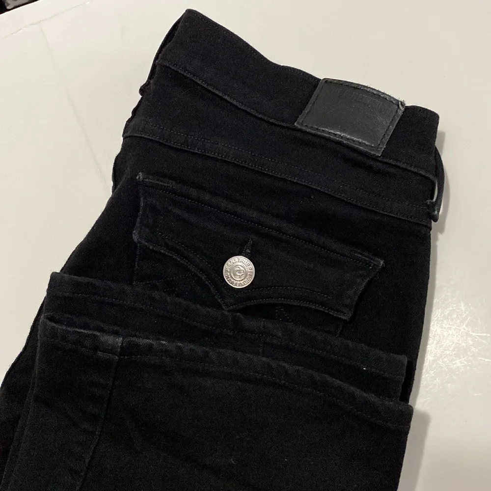 True Religion Black Joey Flared Jean Size 27 - Picture 8 of 15